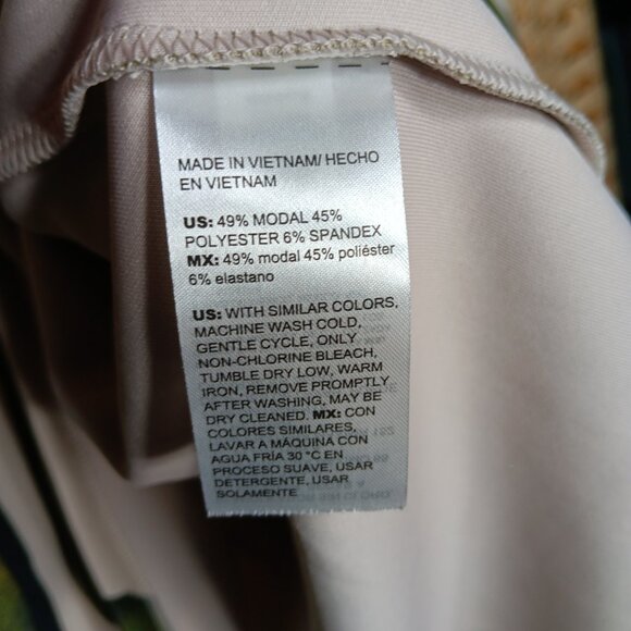 Two Chico's Tops Tropical Long 3/4 Sleeve Pima Cotton Modal Blends 12 - Picture 6 of 13